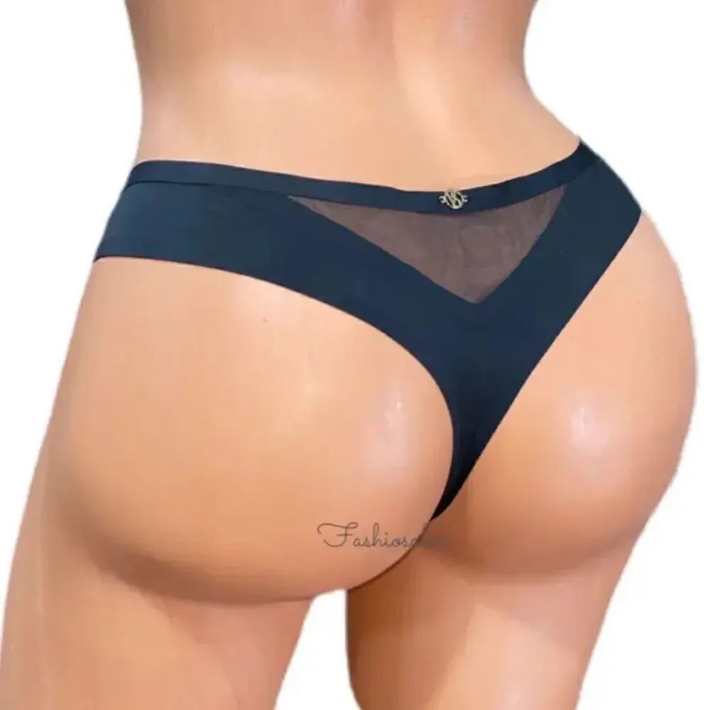 Victoria's Secret Very Sexy Illusions Mesh Detail Sexy Thong panty black
